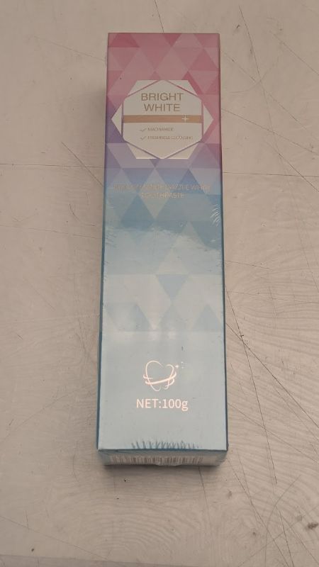 Photo 1 of Bright White Dazzle Whitening Toothpaste Niacinamide Long Lasting Freshness 100g
