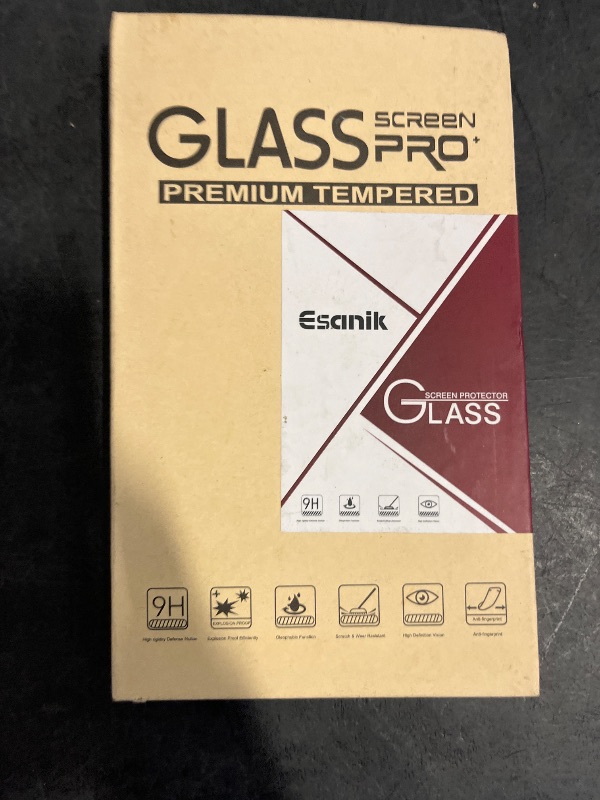 Photo 1 of Esanik 1 Pack for iPhone 17 Pro Matte Glass Screen Protector + 1 Camera Lens Protector - Anti-Glare, Anti-Fingerprint, Anti-Reflection, 9H Hardness, Smooth Touch, Easy Installation Frame Included