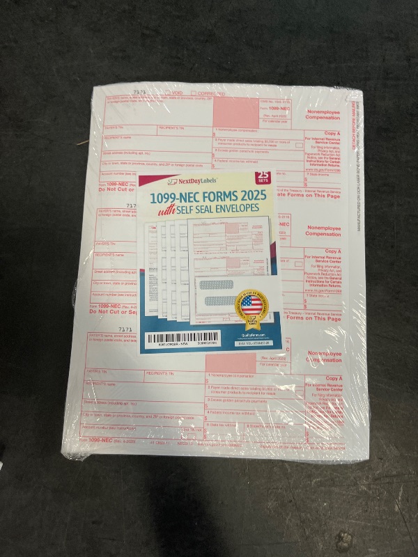 Photo 1 of "New" 1099-NEC Forms for 2020