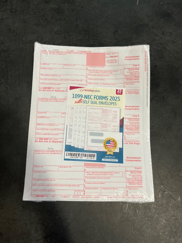 Photo 1 of "New" 1099-NEC Forms for 2020