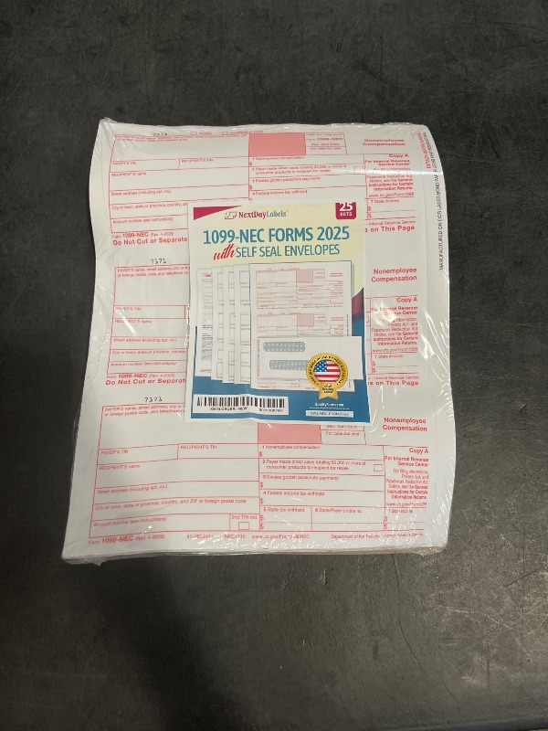 Photo 1 of "New" 1099-NEC Forms for 2020