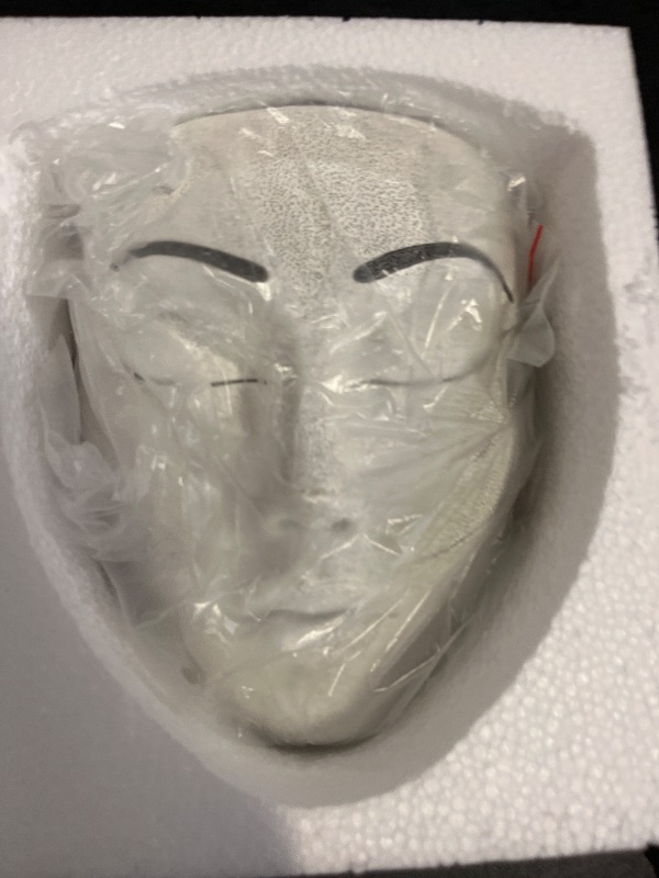 View 2 of CASANIA Mask Wall Flower Pot Elegant White Resin Face Head Planters Hanging Wall Decoration Window Gardon Pot Unique Vase Holder for Succulents Gift Ideal for Plant Lovers
