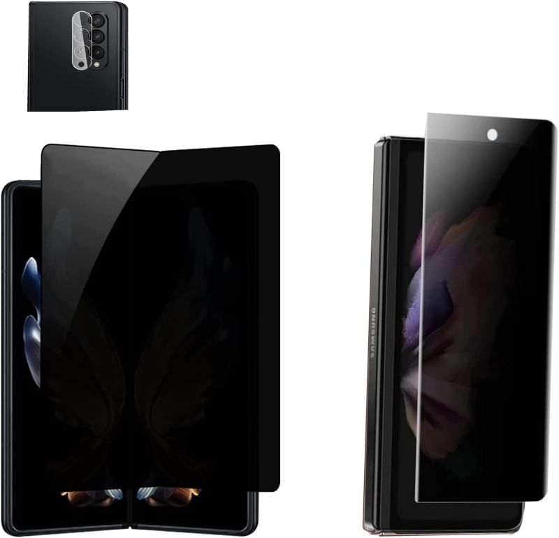 Photo 1 of CDFUMY For Samsung Galaxy Z Fold 4 Privacy Screen Protector(Front + Inner)
