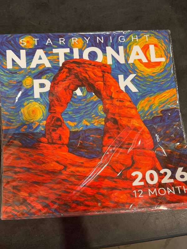 Photo 1 of 2026 Wall Calendar, 12" x 12" National Parks Calendar — Large Monthly Layout, Thick Premium Paper, 12" x 24" Open, Includes Monthly Planner Features