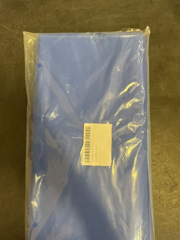 Photo 1 of CXPSINC Plastic Tablecloth 54" x 108"Disposable Tablecloth Rectangle Plastic Table Cover for 6 to 8 Foot Tables Indoor or Outdoor Parties Birthdays Christmas (Blue, 8 Pack)