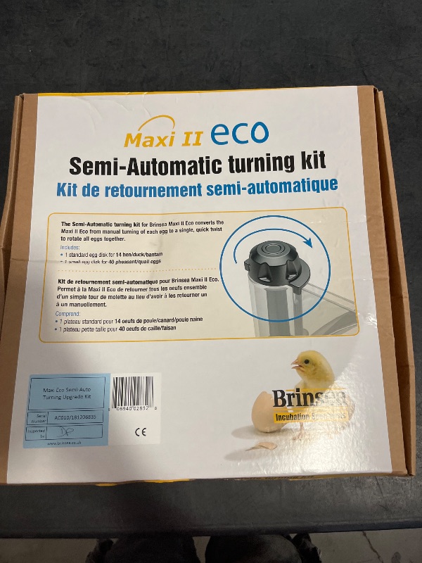 Photo 1 of Brinsea Semi-Automatic Egg Turning Mechanism Accessory 2-Piece Set for Maxi II Eco Manual Incubator, Standard Disk for 14 Hen/Bantam Eggs Plus Small Disk for 40 Pheasant/Quail Eggs