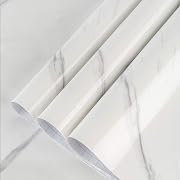 Photo 1 of BAYYA White Marble Wallpaper Peel Stick Countertop Contact Paper White Granite Bathroom Kitchen Marble Paper Self Adhesive Vinyl Counter Top Covers Waterproof Decorative Furniture Wall Stickers