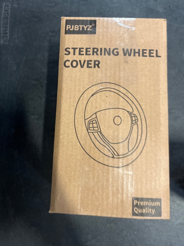 Photo 1 of 2025 Model Breathable Soft Leather Car Steering Wheel Cover for Men Women, Non-Slip, Comfortable,Universal 15 inches Steering Wheels, Black