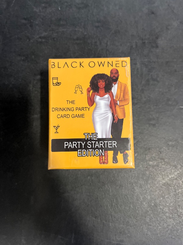 Photo 1 of Black Owned - Party Starter Drinking Card Game - Great for African American Birthday - Bachelor - Bachelorette Girls Night Games for Adults Products for All Holiday Get Togethers