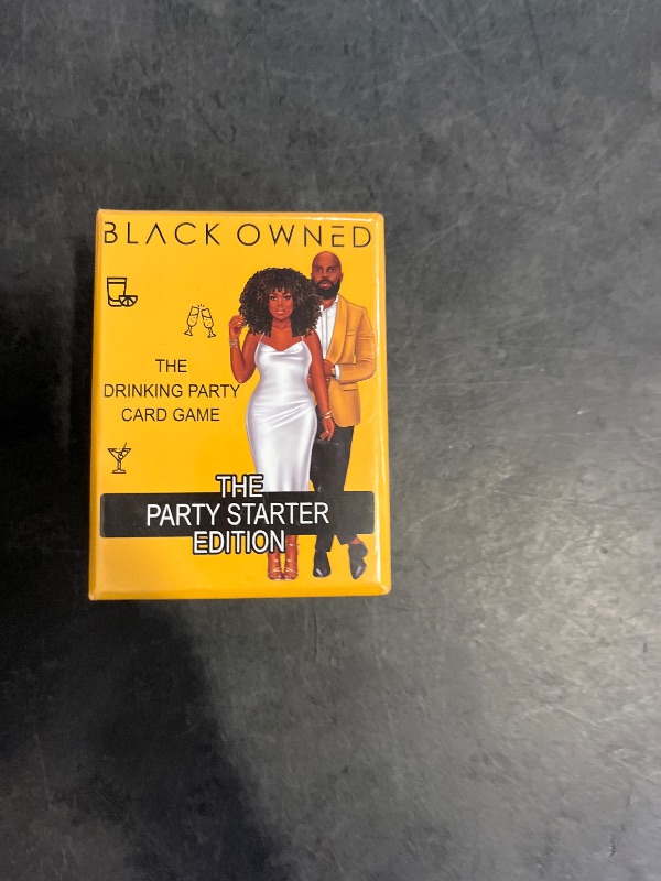 Photo 1 of Black Owned - Party Starter Drinking Card Game - Great for African American Birthday - Bachelor - Bachelorette Girls Night Games for Adults Products for All Holiday Get Togethers