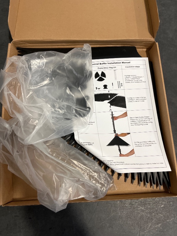 View 2 of 2 Pack Squirrel Baffle for Bird Feeder Pole,Squirrel Cone for Feeder Pole