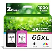 Photo 1 of 65XL Black Color Ink Cartridge Replacement for HP Ink 65 HP65 XL HP65XL