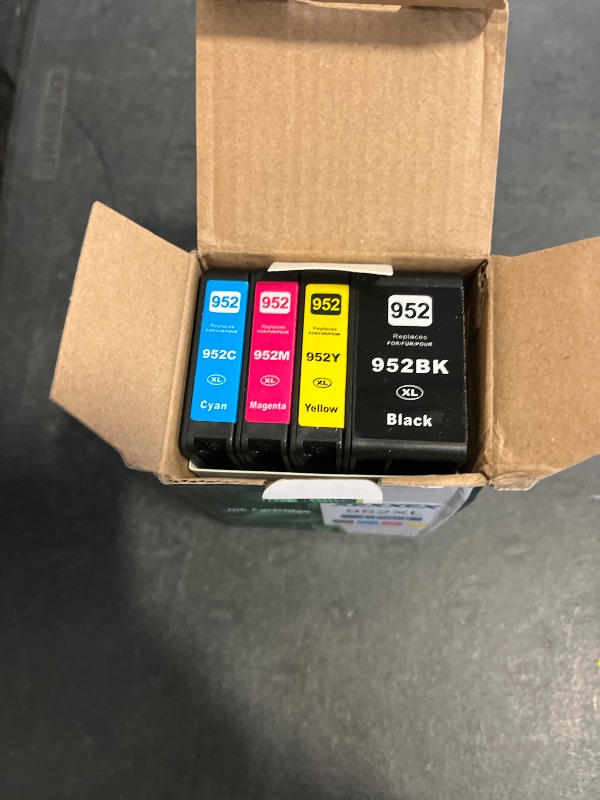View 2 of XEXXEX Remanufactured Ink Cartridges Replacement with V23.5.1 Chips (4 Pack Cyan Magenta Yellow Black)