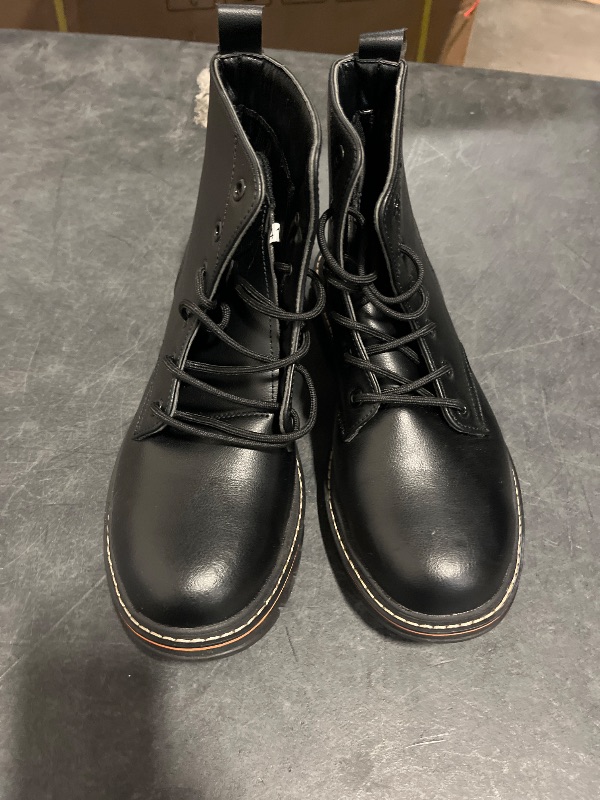 View 2 of Size 9.5 Steel Toe Boots for Women Men, Waterproof Lightweight Safety Work Boots Durability Composite toe Construction Shoes with 6"