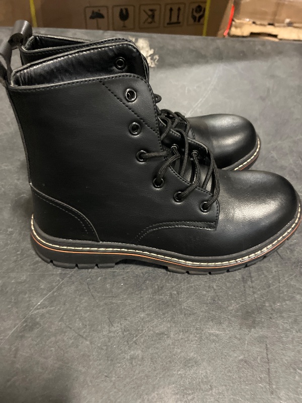View 3 of Size 9.5 Steel Toe Boots for Women Men, Waterproof Lightweight Safety Work Boots Durability Composite toe Construction Shoes with 6"