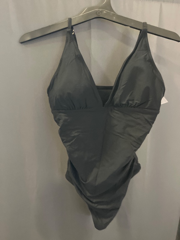 View 2 of Size M DANIFY Women's One Piece Swimsuits Tummy Control Bathing Suits Slimming V Neck Swimwear