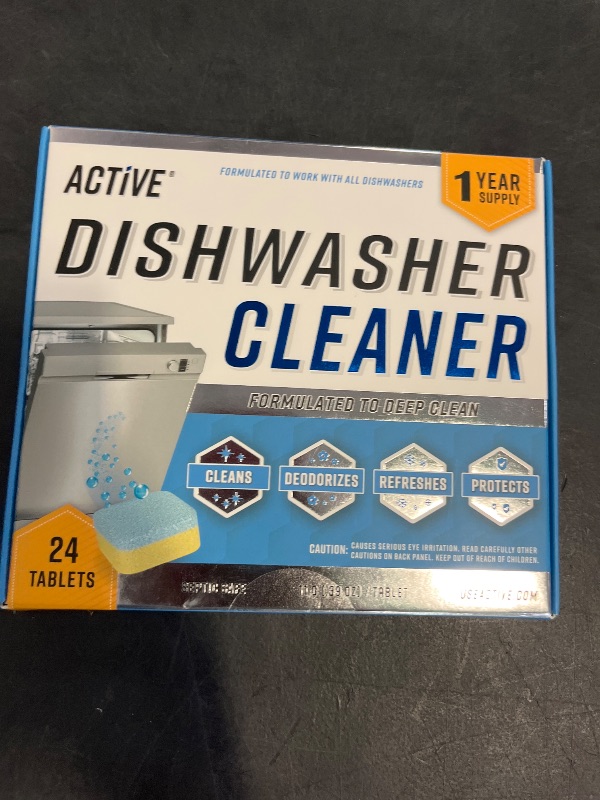 View 2 of Dishwasher Cleaner And Deodorizer Tablets - 24 Pack Deep Cleaning Descaler Pods for Dish Washer Machine, Heavy Duty, Septic Safe, Natural Limescale Remover, Calcium, Odor, Smell - 12 Month Supply