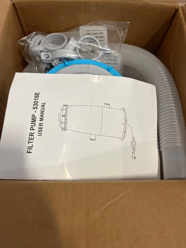 View 2 of TURBRO 1,000 GPH Cartridge Filter Pump for Above-Ground Pools