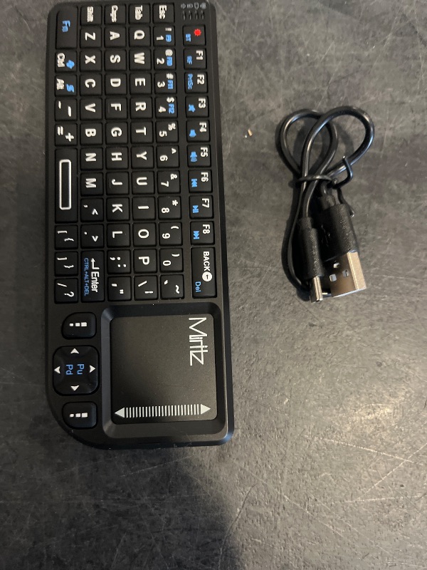 View 2 of Mini Wireless Keyboard, 2.4G + Bluetooth , Rechargeable& Portable Keyboard