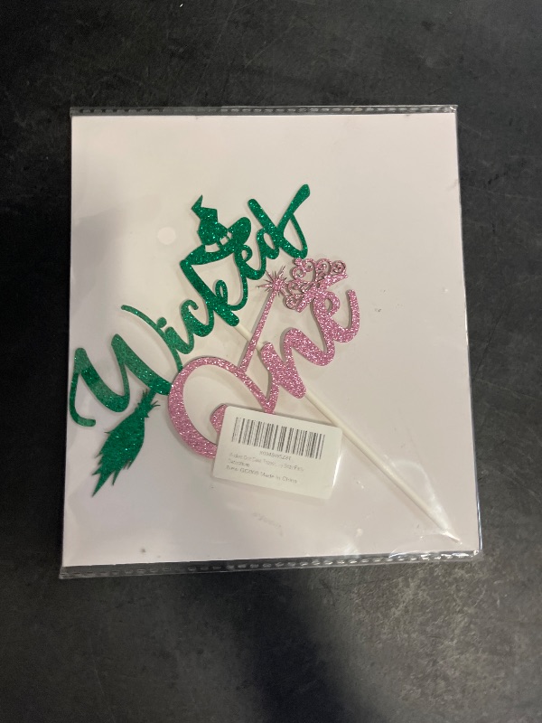 Photo 1 of "Wicked One" glitter cake topper