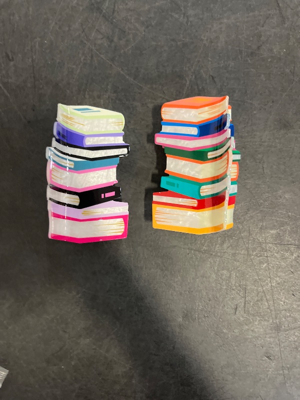 Photo 1 of 2 PACK Hair Claw Clips, Back To School Hair Clips for Thin Hair Large Cute Hair Claw Hair Barrettes Hair Accessories for Women Teachers Appreaction Present