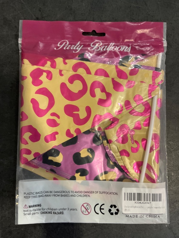 Photo 1 of 32Inch Leopard Print Burst Star Foil Balloon, Cheetah Print Balloons,3D Exploding Star Balloon for Jungle Safari, Wild One, Birthday, Bachelorette, Baby Shower, Wedding Party Decorations-2Pack