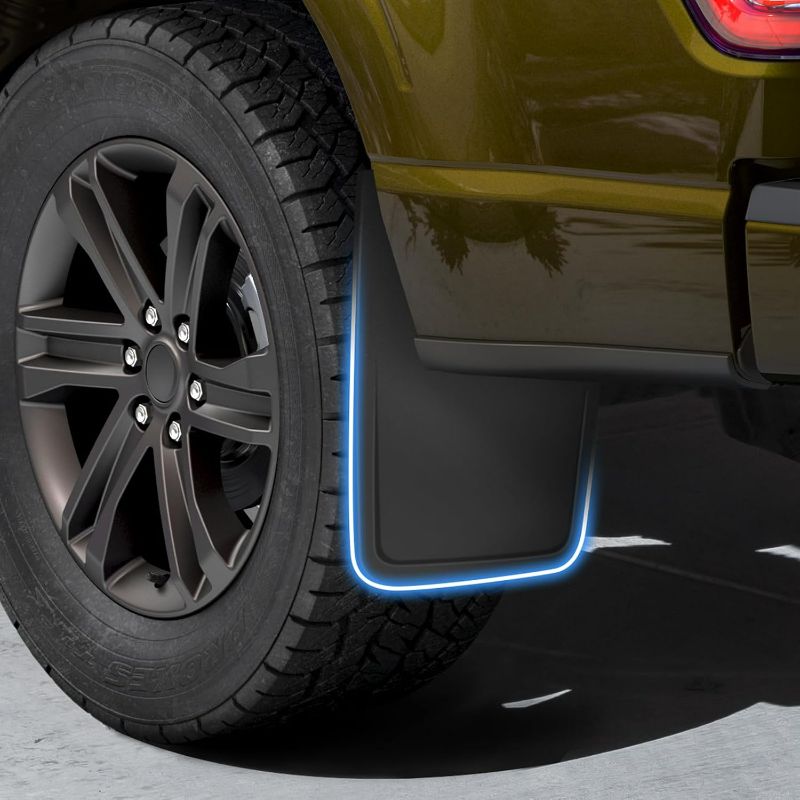 Photo 1 of AUTOTSLBST Mud Flaps Fit for Ford F150 2021-2025,OEM Style Winter Vehicle Sediment Dirt Protection Set of 4 Front Rear All Weather Guard Protection Accessories(NOT Fit with Fender Flares)