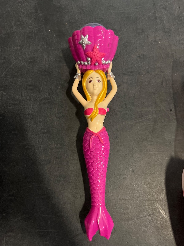Photo 1 of ArtCreativity Light Up Mermaid Wand with Sounds, 11.75 Inch Toy Wand with Spinning LEDs and Sound Effects, Batteries Included, Great Mermaid Gift Idea for Boys and Girls, Fun Birthday Party Favor