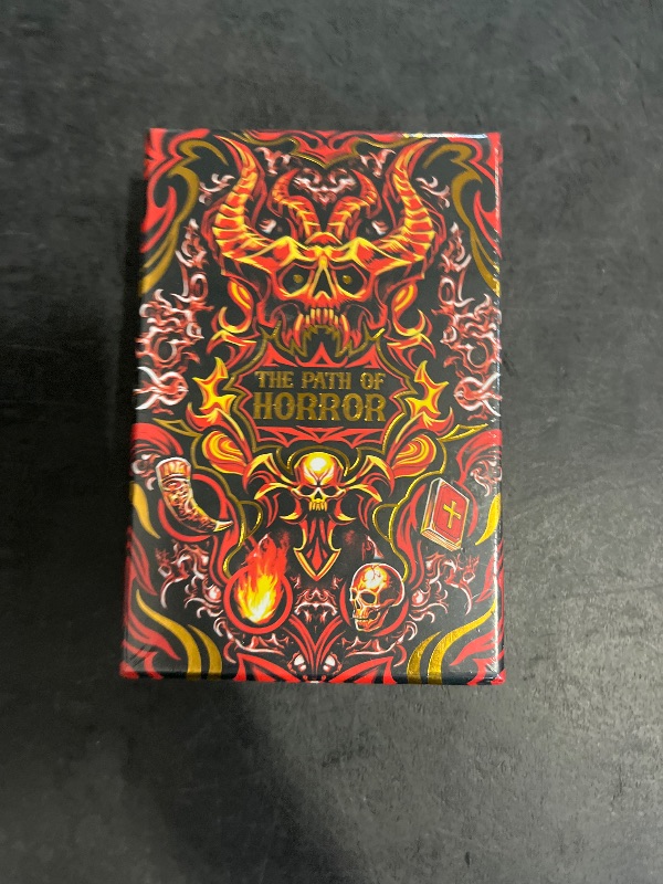 Photo 1 of 99FOX The Path of Horror Tarot Card Deck and Guidebook for Beginners Readers Creepy Themes Waterproof Cards Classic Pack Intuition Vintage Accessories Plastic Collection Design with Box