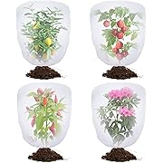 Photo 1 of Bird Netting for Garden Protection - 4 Pack Garden Netting Pest Barrier with Drawstring,3.3Ft x 2.7Ft Mosquito Net Tomato Protective Cover Garden Plant Netting for Cicadas Vegetables Blueberry Bushes