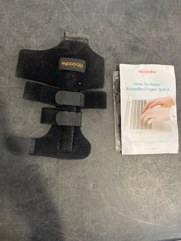 Photo 1 of Abaadlw Finger Splint 2 Pcs, Adjustable Index Finger Splint, Finger Splint Middle Finger, Ring Finger Splint, Pinky Finger Splint,Hand Brace