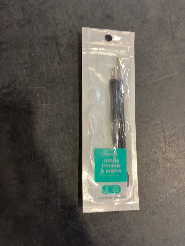 Photo 1 of Amazon Basics Cuticle Trimmer and Pusher, Manicure Tools for Nail Care, Ergonomic Non-Slip Design, 2 Count