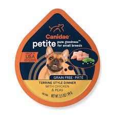 View 1 of 3 pack Canidae Pure Petite Premium Wet Dog Food for Small Breeds, Pate with Chicken & Peas, 3.5 oz, Grain Free