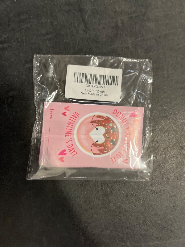 Photo 1 of 40Pcs Valentine's Day Donut Stickers - 2.1" x 3.5" Square Label Sticker with 4 Styles for Kids & Adults - Valentine's Day Gift Box Wrap,Homemade Cookies, Snack,Letter Envelope Tag Stickers - A01