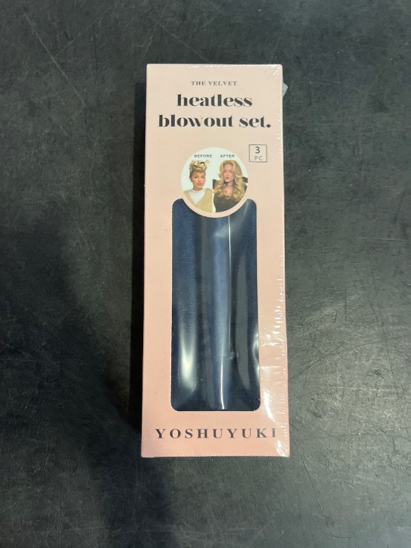 Photo 1 of YOSHUYUKI Classic Heatless Curls Overnight Rods No Heat Hair Curlers to Sleep Jumbo Foam Large Hair Rollers for Long Short Hair Heatless Curling Rod Set Styling Tools with Satin Scarf Navy