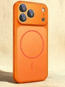 Photo 1 of Gleecube Magnetic for iPhone 17 Pro Max Case, [Opaque Matte] [Full Camera Protection] Protective Case for iPhone 17 Pro Max - Orange