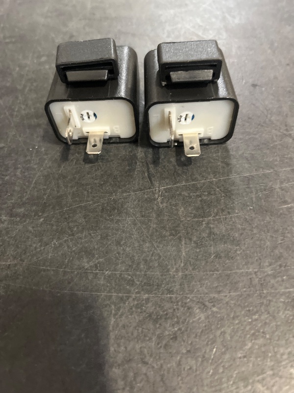 Photo 1 of 2 Pack Adjustable LED Flasher Relay Turn Signal Blinker Light for Motorcycle 2Pin