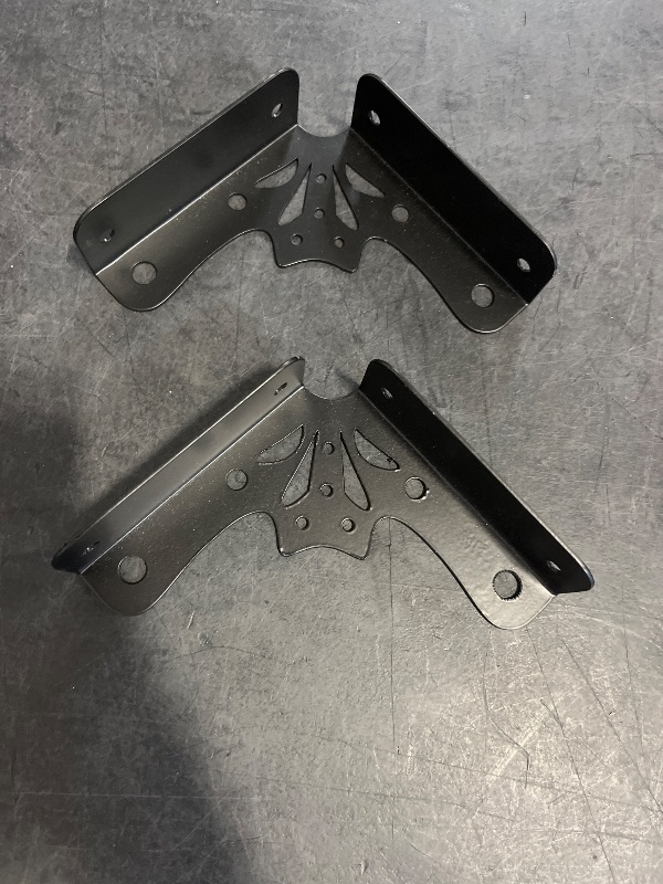 Photo 1 of 2 Pack Decorative Shelf Brackets,Heavy Duty Metal Floating Shelf Bracket,Wall Mount Shelf,Kitchen Shelves,Space Saving Max Load 220lb