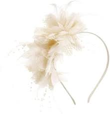 Photo 1 of Hat Feather Fascinator Hair Clip Tea Party Pillbox Derby Hat Headband for Bridal Wedding