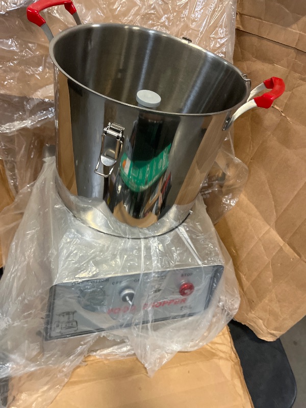 Photo 1 of VEVOR 110V Commercial Food Processor 15L Stainless Steel Grain Grinder 1400W Electric Food Grinder Cutter Mixer Perfect for Meat or Vegetable Stuffing, Fruit or Peanut Jam, Grain Powder