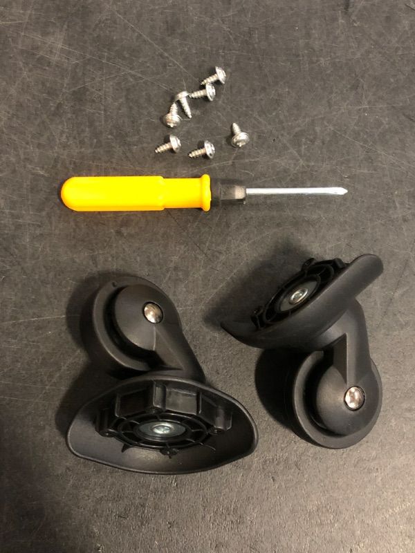 Photo 1 of Luggage Wheels Replacement Parts Repair Suitcase Replacement Wheel Bag Parts Spinner Casters A Pair
