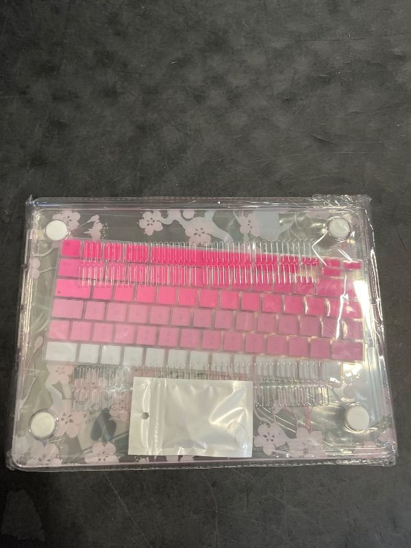 Photo 1 of CISSOOK Cherry Blossoms Hard Shell Case for MacBook Pro 14 inch M4 A3112 A3185 A3401 M3 A2992 A2918 M2 A2779 M1 A2442 2021-2024, Cherry Floral Cover with Keyboard Cover for 2021 2024 M1-M4 Pro 14.2”