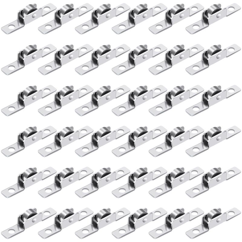 Photo 1 of 36 Pack 3/8 inch Push-Pull Sliding Window Roller Metal Wheels, Universal Metal Sliding Axles Window Pulley Single Rollers Wheel Suitable for Windows, Cabinets, Doors, and Other DIY Work