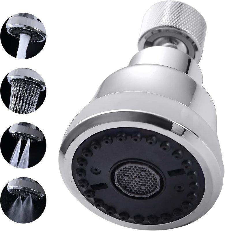 Photo 1 of 4 Spray Modes Faucet Aerator,360 Degree Faucet Sprayer Attachment,Big Angle Kitchen Faucet Aerator,Swivel Faucet Extender,Sink Sprayer Attachment for faucet,55/64 inch Female Thread (Chrome)