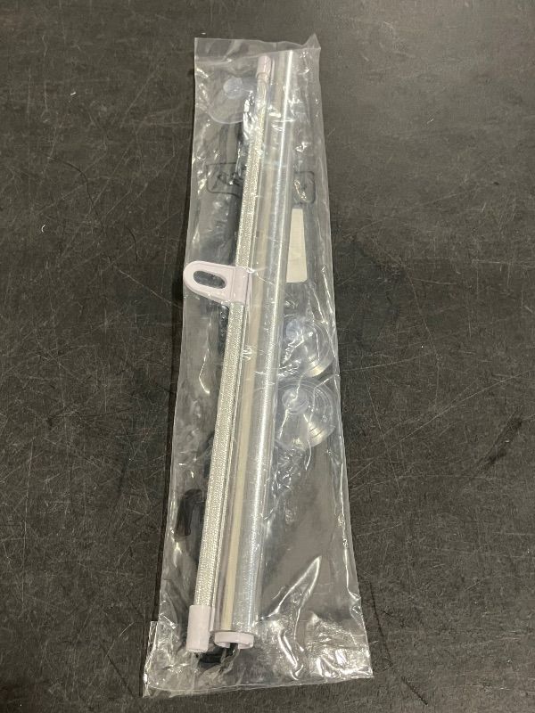Photo 1 of Blackout Blind Shade with Suction Cups,Car Retractable Sunshade,No Drill Roller Blinds,Temporary Portable Window Cover Curtain,Privacy Screen for Home,Office,Car,Silver (W×H/20×49in)