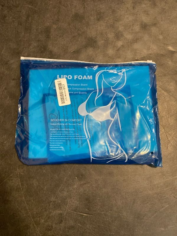 Photo 1 of 3 Pack Lipo Foam - Post Surgery Ab Board for Use with Post Liposuction Surgery Flattening Abdominal Compression Garments Liposuction Foam pads for Recovery 8"X11" (White)