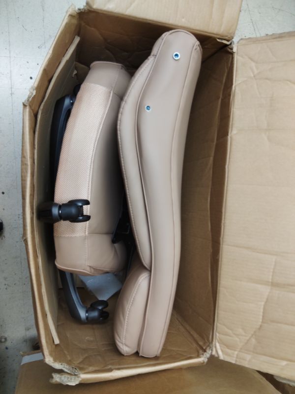 Photo 1 of Serta Big and Tall Office Chair with Lumbar Support, Flip Arm Leather Chair | Torrington Ergonomic 400lb Capacity Office Chair, Back Support, Adjustable Height & Reclining, Home Office Gaming Chair, Tan