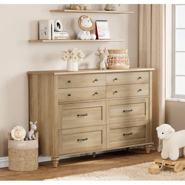 Photo 1 of Scarlett 54" W 8-Drawer Solid and Manufactured Wood Dresser