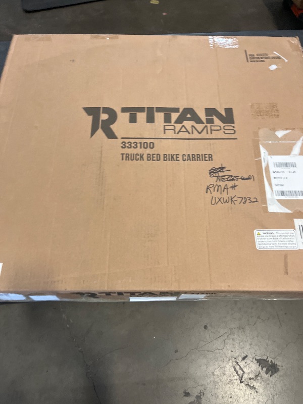 Photo 1 of Titan Ramps Adjustable Truck Bed Bike Rack Steel 15 X 51- 57 X 23.5 in