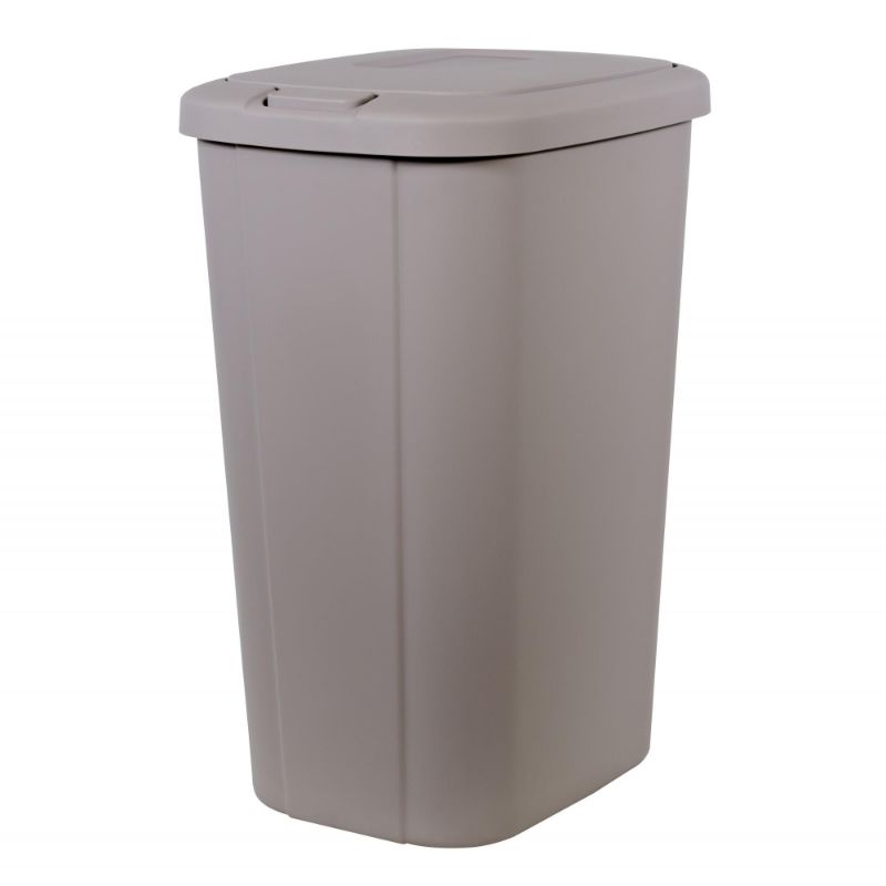 Photo 1 of 13.3-gallon Hefty Touch Lid Trash Can, Multiple Colors